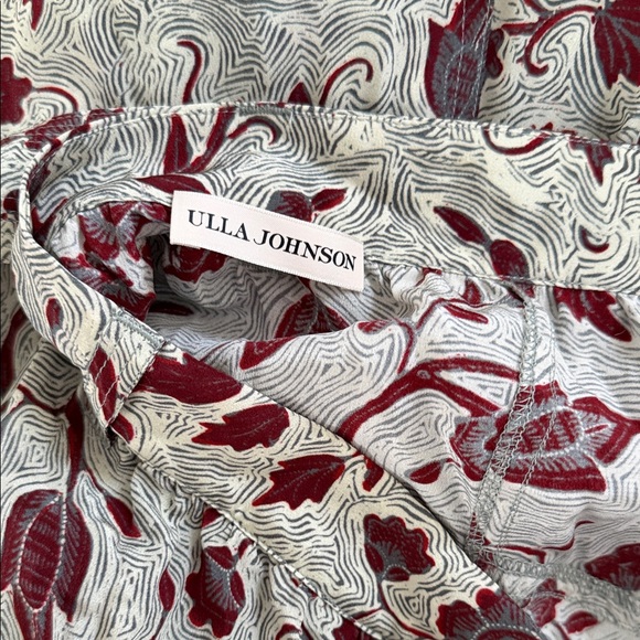 Ulla Johnson Ariana Floral Print Handkerchief Hem Silk Skirt Side Slit Snaps 8 - Picture 8 of 15